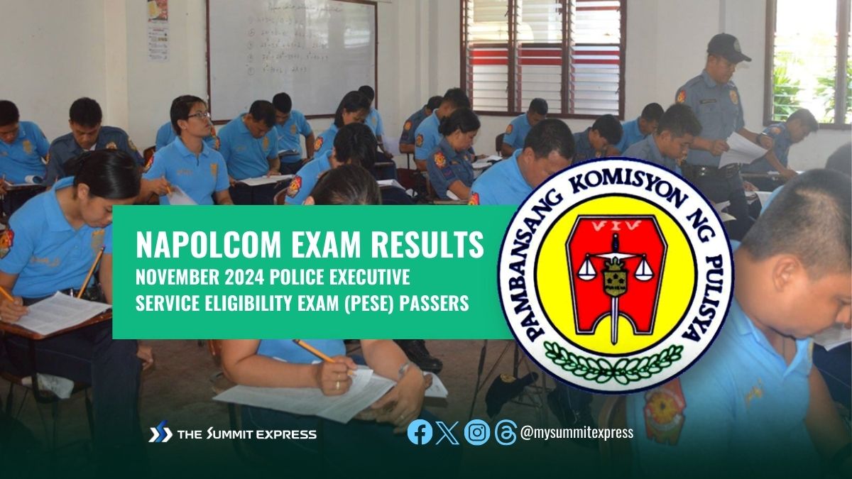 NAPOLCOM releases November 2024 PESE Written Exam Results - The Summit Express